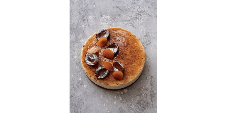 Crema di riso, susine e caramello