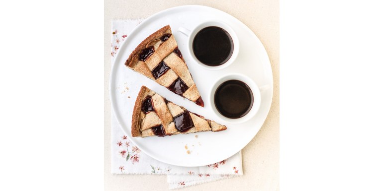 Crostata di okara, grano saraceno e mandorle