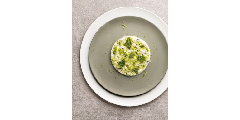Risotto al mojito con bottarga