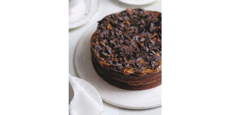 Torta al cioccolato con glassa al caffè