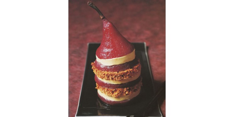 Millefoglie di foie gras, pan di spezie e pere al vino - ricetta della settimana