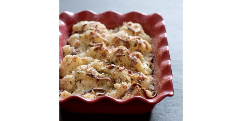Cavolfiore in gratin con acciughe - ricetta della settimana