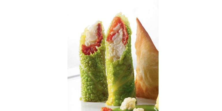 Involtini di cavolo verza con variazione di cavolfiore e cavolo nero - ricetta della settimana