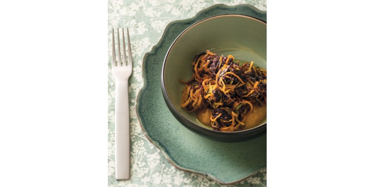 Kakiage di cavolo rosso, carote e zucchine - ricetta della settimana