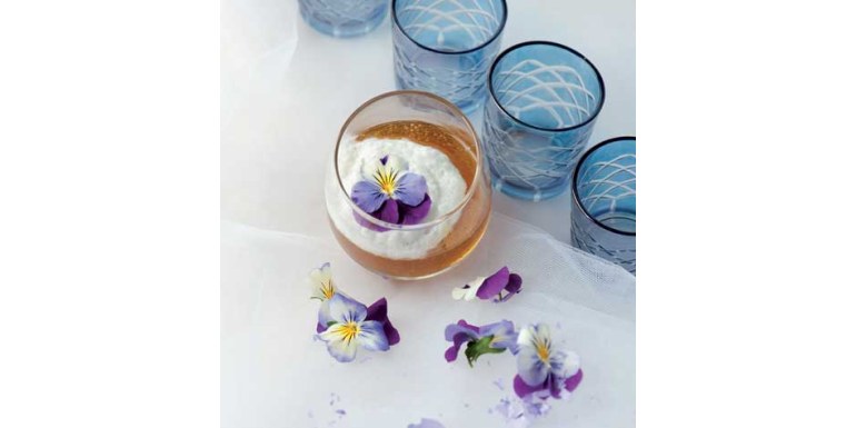 Piccolo dessert di viole e tarassaco - Ricetta della settimana