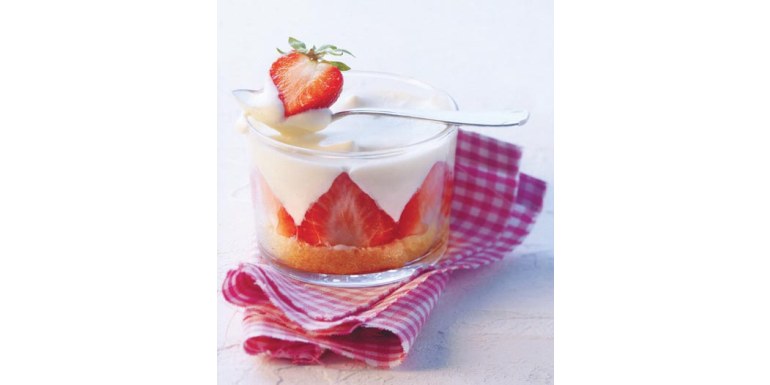 Tiramisù fragola-verbena
