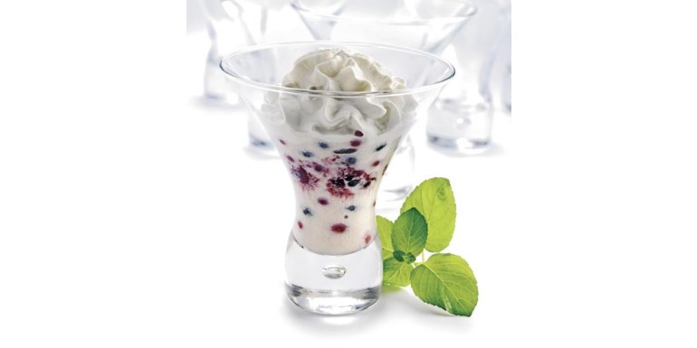 Gelato alla cannella con frutta all’Amarone