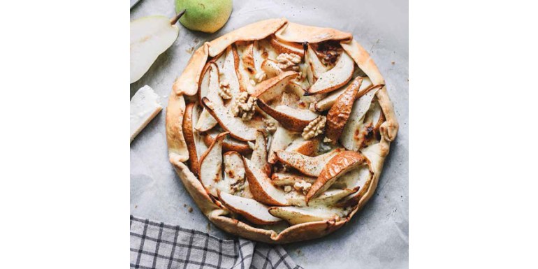 Crostata Gorgonzola pere e noci
