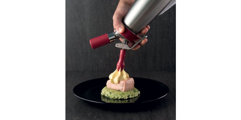 Salmone su riso alla rucola, zabaione al limone