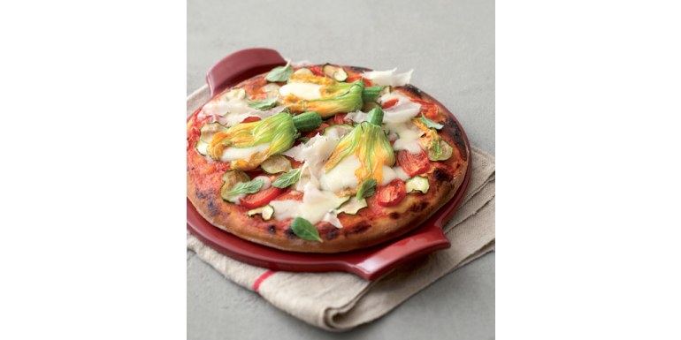 Pizza ai fiori di zucca