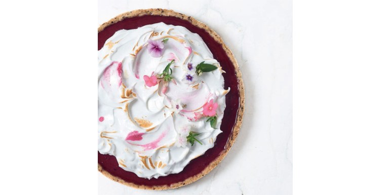 Torta lemon curd e ibisco