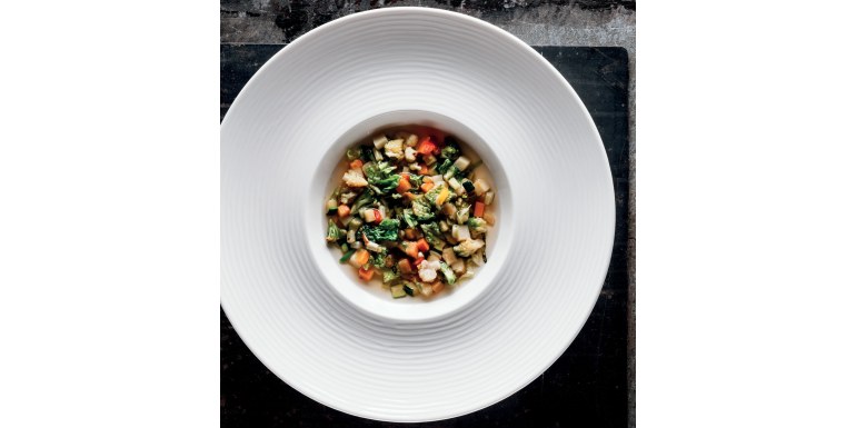 Minestrone di verdure affumicate