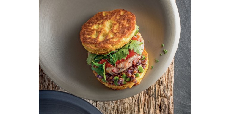 Hamburger di polpo e patate