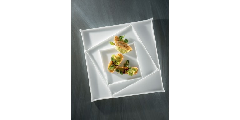 Guacamole di erbe, taco di patate e Brocco cress®